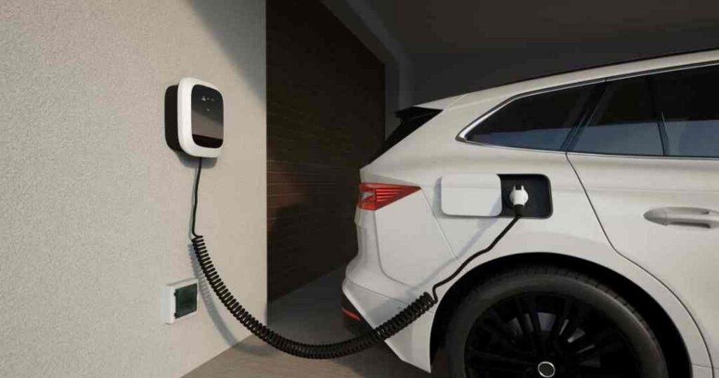 EV charging station home garage